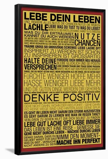 Lebe Dein Leben - This Is Your Life German-null-Framed Poster