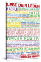 Lebe Dein Leben - This Is Your Life German-null-Stretched Canvas