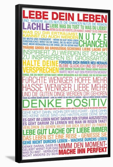 Lebe Dein Leben - This Is Your Life German-null-Framed Poster