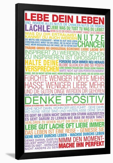 Lebe Dein Leben - This Is Your Life German-null-Framed Poster