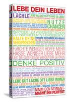 Lebe Dein Leben - This Is Your Life German-null-Stretched Canvas