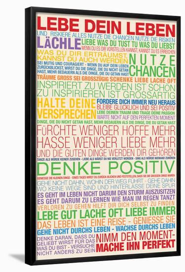 Lebe Dein Leben - This Is Your Life German-null-Framed Poster