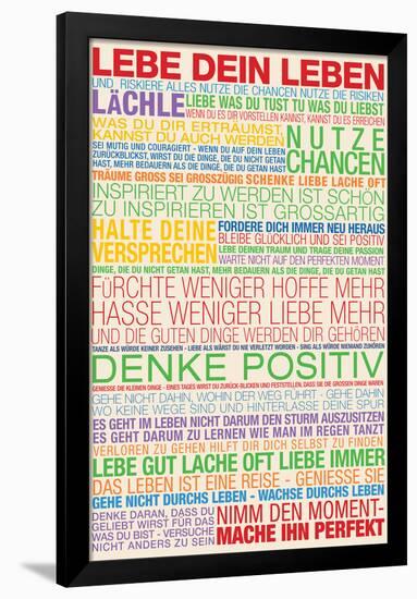 Lebe Dein Leben - This Is Your Life German-null-Framed Poster