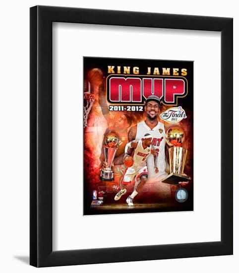 LeBron James 2012 NBA MVP Portrait Plus-null-Framed Photographic Print
