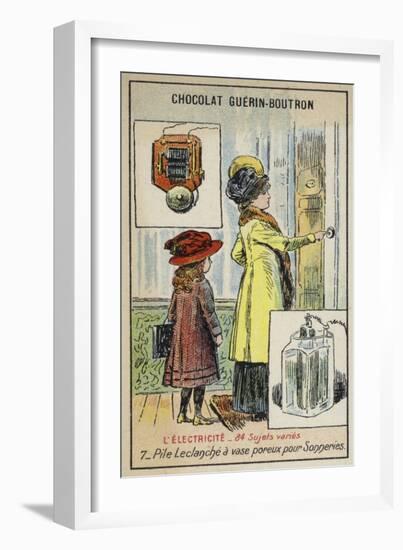 Leclanche Cell for Doorbells-null-Framed Giclee Print