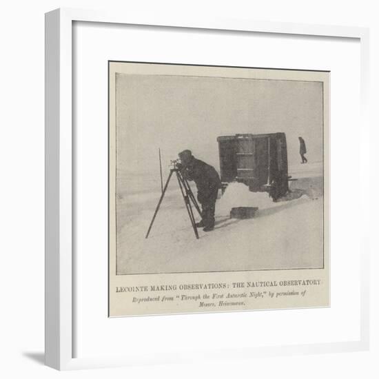 Lecointe Making Observations, the Nautical Observatory-null-Framed Giclee Print
