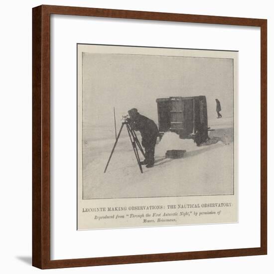 Lecointe Making Observations, the Nautical Observatory-null-Framed Giclee Print