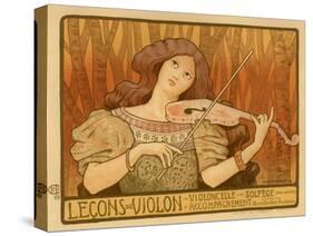 Leçons De Violon, 1898-Paul Berthon-Stretched Canvas