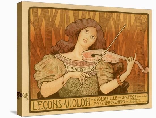 Leçons De Violon, 1898-Paul Berthon-Stretched Canvas