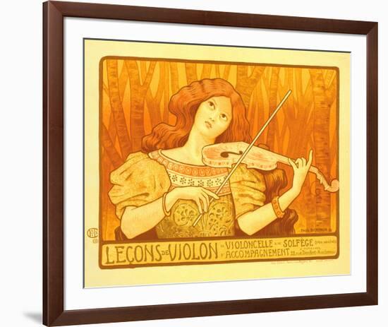 Lecons de Violon-Paul Berthon-Framed Premium Giclee Print