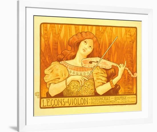 Lecons de Violon-Paul Berthon-Framed Premium Giclee Print