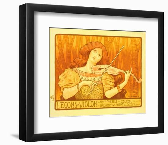 Lecons de Violon-Paul Berthon-Framed Art Print