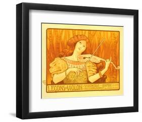 Lecons de Violon-Paul Berthon-Framed Art Print