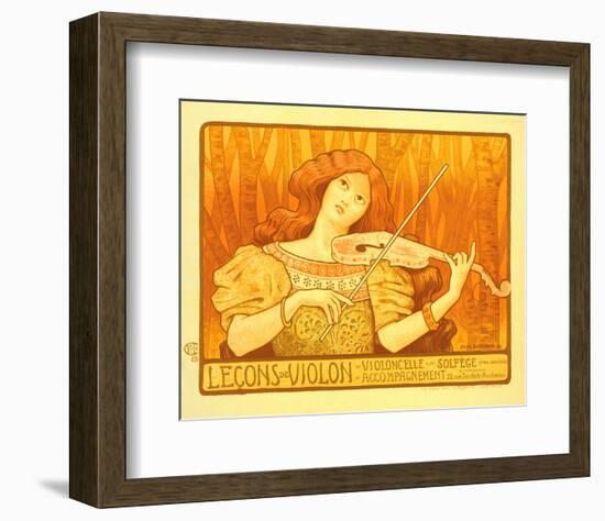 Lecons de Violon-Paul Berthon-Framed Art Print