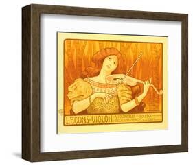 Lecons de Violon-Paul Berthon-Framed Art Print