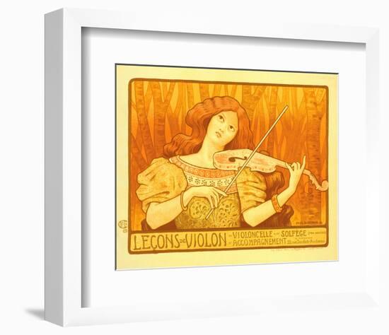 Lecons de Violon-Paul Berthon-Framed Art Print