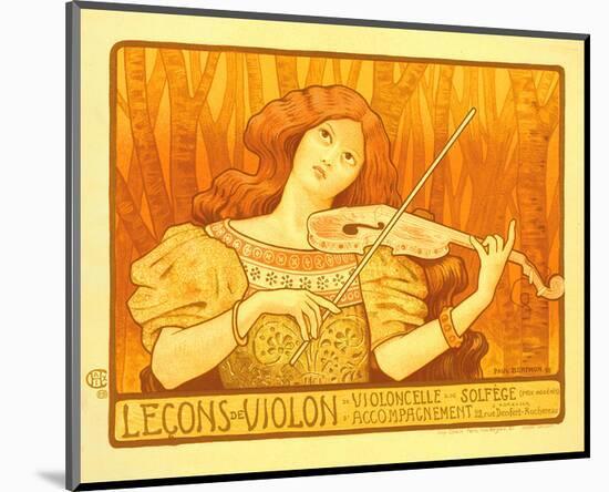 Lecons de Violon-Paul Berthon-Mounted Art Print