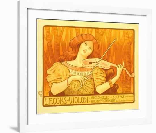 Lecons de Violon-Paul Berthon-Framed Art Print