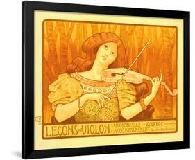Lecons de Violon-Paul Berthon-Framed Art Print