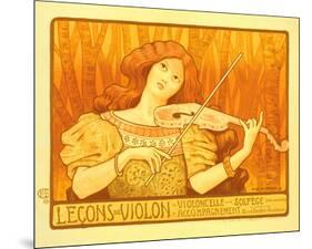 Lecons de Violon-Paul Berthon-Mounted Art Print