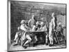 Lecture by Diderot-EJ Meissonier-Mounted Art Print