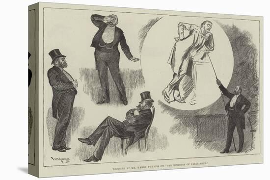 Lecture by Mr Harry Furniss on The Humours of Parliament-William Douglas Almond-Stretched Canvas
