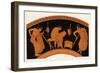 Lecture in Ancient Greece-George Scharf-Framed Art Print