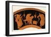 Lecture in Ancient Greece-George Scharf-Framed Art Print