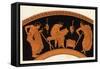 Lecture in Ancient Greece-George Scharf-Framed Stretched Canvas