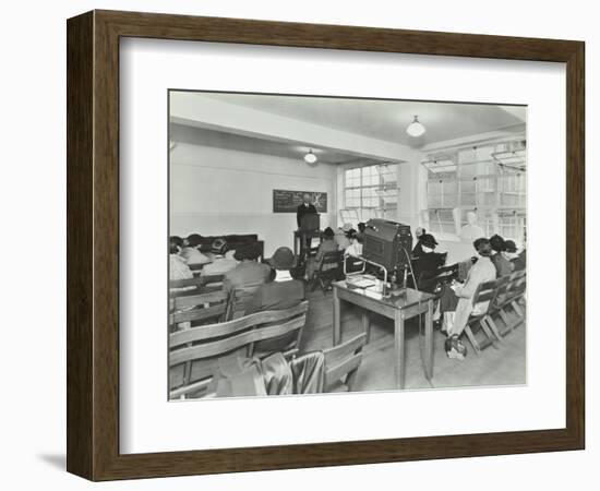 Lecture in Progress, City Literary Institute, London, 1939-null-Framed Photographic Print