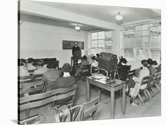 Lecture in Progress, City Literary Institute, London, 1939-null-Stretched Canvas