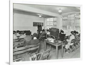 Lecture in Progress, City Literary Institute, London, 1939-null-Framed Photographic Print