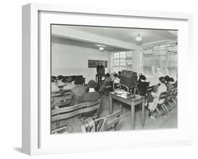 Lecture in Progress, City Literary Institute, London, 1939-null-Framed Premium Photographic Print