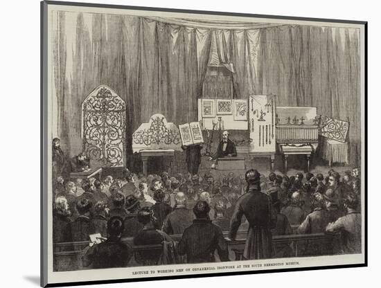 Lecture to Working Men on Ornamental Ironwork at the South Kensington Museum-David Henry Friston-Mounted Giclee Print