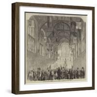 Lecture Upon Flags, Delivered by the Reverend Mr Boutell, in the Great Hall, Hampton Court-null-Framed Giclee Print