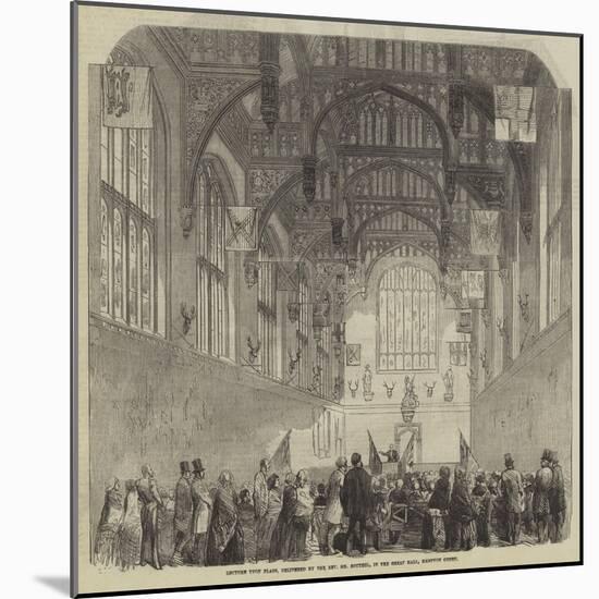 Lecture Upon Flags, Delivered by the Reverend Mr Boutell, in the Great Hall, Hampton Court-null-Mounted Giclee Print