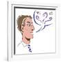 Lecturer - illustration-Neale Osborne-Framed Giclee Print