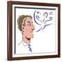 Lecturer - illustration-Neale Osborne-Framed Giclee Print