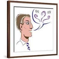 Lecturer - illustration-Neale Osborne-Framed Giclee Print