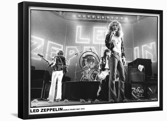 Led Zeppelin- Earls Court 1975-null-Framed Poster