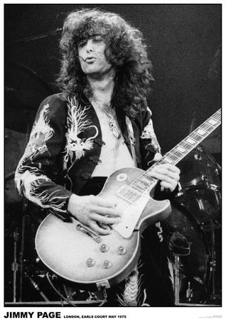 Led Zeppelin - Jimmy Page - Earls Court 1975' Prints