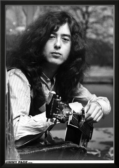 Led Zeppelin- Jimmy Page-null-Lamina Framed Poster