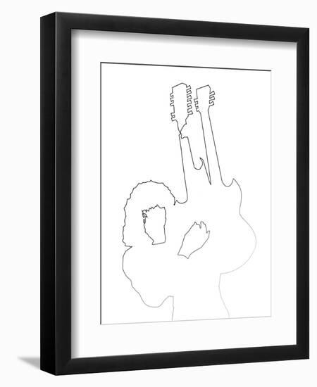 Led Zeppelin John Paul Jones-Logan Huxley-Framed Art Print