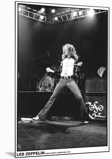 Led Zeppelin - Robert Plant - Earls Court 1975-null-Mounted Poster