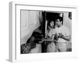 LEDA (aka WEB OF PASSION aka A DOUBLE TOUR) by Claude Chabrol with Bernadette Lafont and Mario Davi-null-Framed Photo