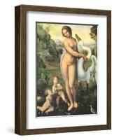 Leda and the Swan, 1510-Leonardo da Vinci-Framed Giclee Print