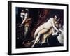Leda and the Swan, 1550-1560-Jacopo Tintoretto-Framed Giclee Print