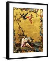 Leda and the Swan, by Filippo Falciatore-null-Framed Giclee Print