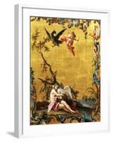 Leda and the Swan, by Filippo Falciatore-null-Framed Giclee Print