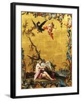 Leda and the Swan, by Filippo Falciatore-null-Framed Giclee Print